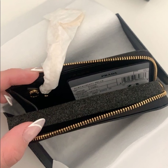 Authentic Prada Card Case Keychain - Picture 3 of 3